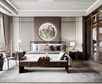 New Chinese Style Bedroom-ID:426209062