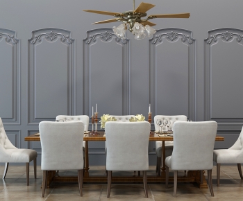 American Style Dining Table And Chairs-ID:824129103