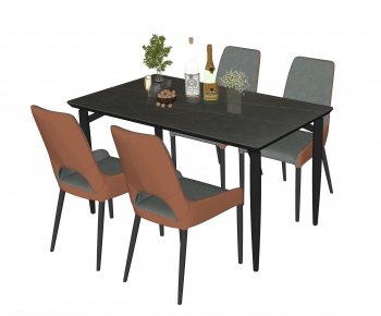 Modern Dining Table And Chairs-ID:131656895