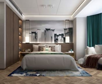 New Chinese Style Bedroom-ID:853322031