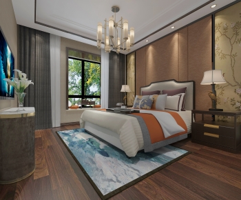 New Chinese Style Bedroom-ID:323699957