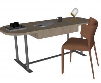 Modern Computer Desk And Chair-ID:323223112