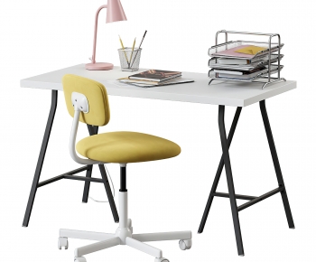 Modern Computer Desk And Chair-ID:600547082
