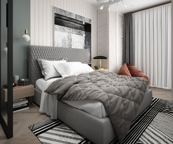Modern Nordic Style Bedroom-ID:459956886