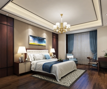 New Chinese Style Bedroom-ID:853765016