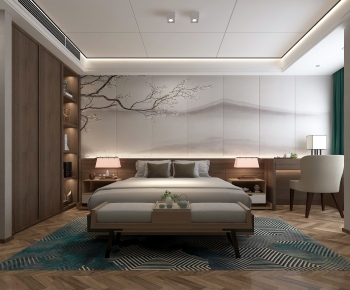 New Chinese Style Bedroom-ID:579030593