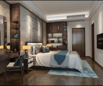 New Chinese Style Bedroom-ID:559377914