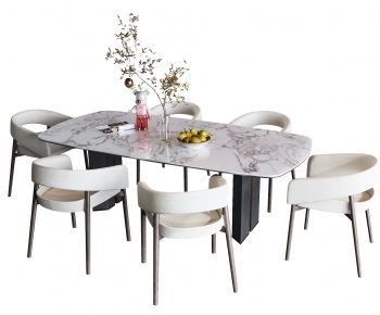 Modern Dining Table And Chairs-ID:399521115