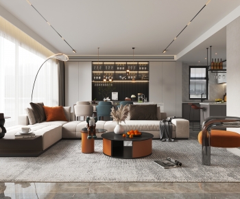 Modern A Living Room-ID:411521911
