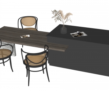 Modern Dining Table And Chairs-ID:937402962