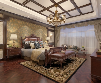 American Style Bedroom-ID:528074982