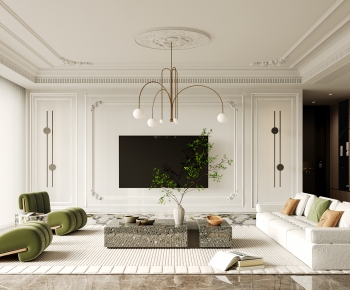 French Style A Living Room-ID:714858061