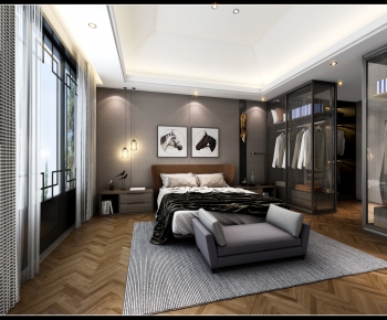 Post Modern Style Bedroom-ID:725327973