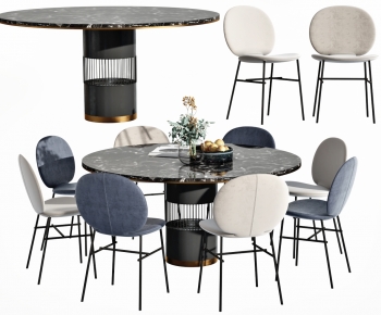 Modern Dining Table And Chairs-ID:355389122