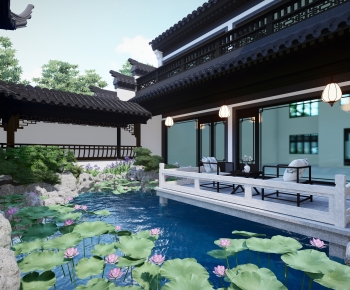 New Chinese Style Villa Appearance-ID:283309944