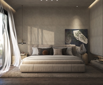 Wabi-sabi Style Bedroom-ID:143774034