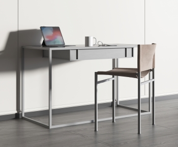 Modern Computer Desk And Chair-ID:390861019