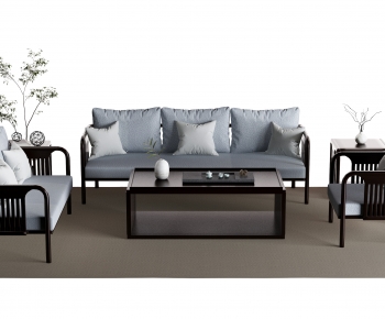 New Chinese Style Sofa Combination-ID:261373047