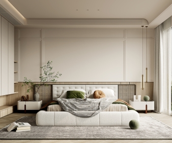 Modern Wabi-sabi Style Bedroom-ID:728171114