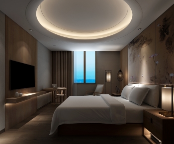 New Chinese Style Bedroom-ID:604279024