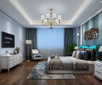 Simple European Style Bedroom-ID:848526004