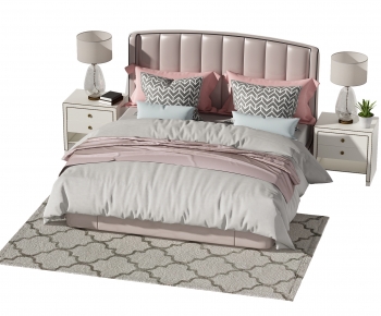 Modern Double Bed-ID:915388111