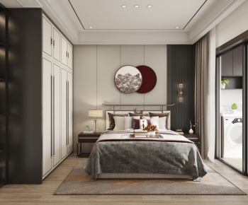 New Chinese Style Bedroom-ID:820235977
