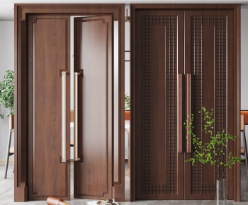 New Chinese Style Double Door-ID:124116909