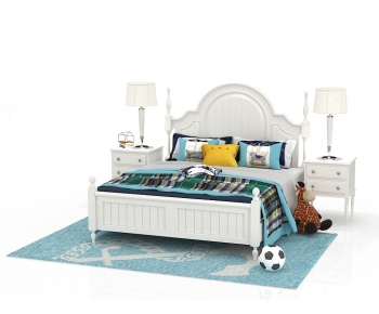 Simple European Style Child's Bed-ID:434966097
