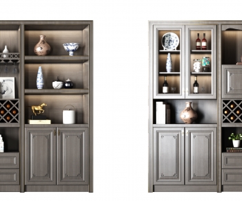 New Chinese Style Wine Cabinet-ID:676074035