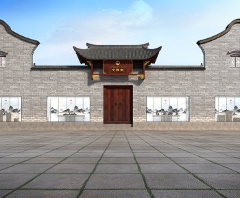 Chinese Style Facade Element-ID:329456094