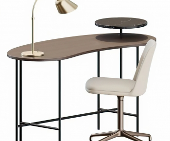 Modern Computer Desk And Chair-ID:567181115