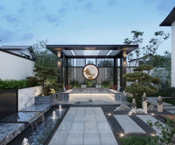 New Chinese Style Courtyard/landscape-ID:701674946