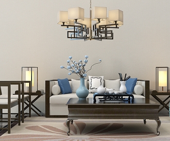 New Chinese Style Sofa Combination-ID:162094123