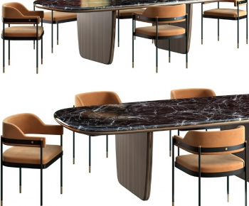Modern Dining Table And Chairs-ID:400314096