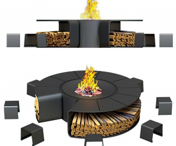 Modern Fireplace-ID:930978065