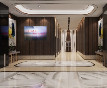 New Chinese Style Corridor Elevator Hall-ID:504131087