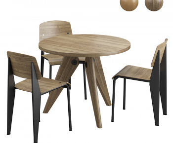 北欧实木餐桌椅-ID:410794973