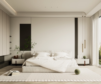 Modern Wabi-sabi Style Bedroom-ID:410593039