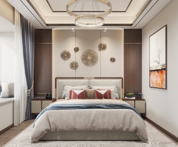 New Chinese Style Bedroom-ID:433875081