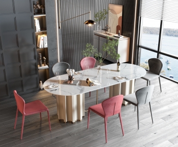 Modern Dining Table And Chairs-ID:557007072