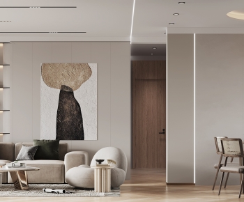 Wabi-sabi Style A Living Room-ID:377964029