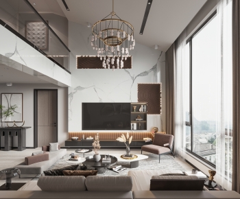 Modern A Living Room-ID:594799046