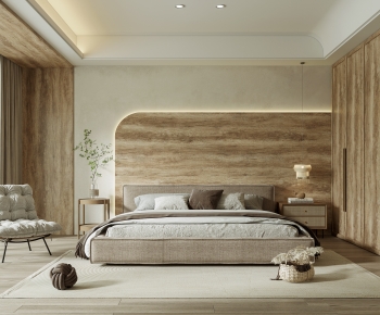 Wabi-sabi Style Bedroom-ID:461370945