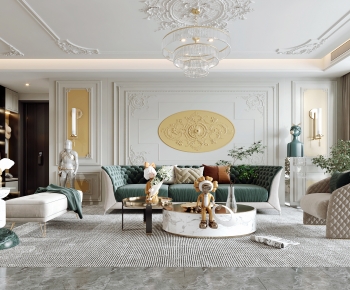 French Style A Living Room-ID:941870934
