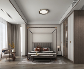 New Chinese Style Bedroom-ID:422331099