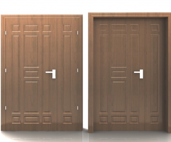 Modern Unequal Double Door-ID:748435025
