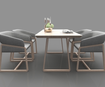 Modern Dining Table And Chairs-ID:538839106