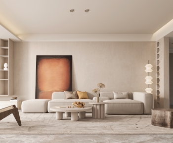 Wabi-sabi Style A Living Room-ID:851309347