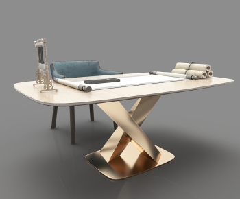 Modern Computer Desk And Chair-ID:250272048
